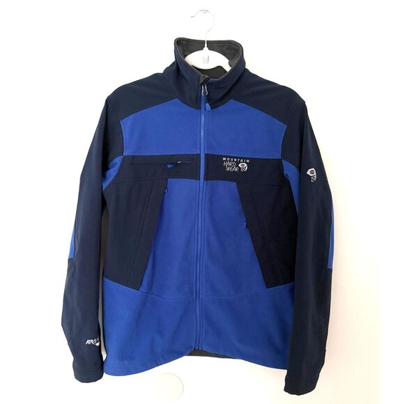 Mountain Hardwear Mens Mountain Tech Blue AirShield Jacket Sz S - Picture 2 of 13